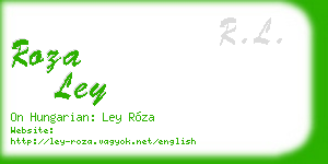 roza ley business card